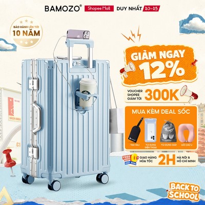 HỎA TỐC Vali Khung Nhôm Bamozo 9066 Size 28 Cao Cấp Bo 4 Góc Chống Va Đập_9066