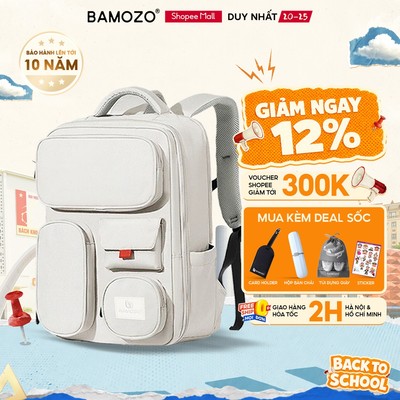 Balo du lịch BAMOZO Signature chống nước, đựng vừa laptop 16inch đa năng phù hợp đi xa, công tác, du lịch _BL06