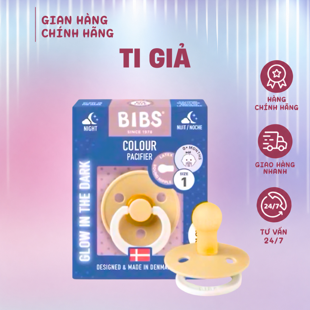 Ti giả Cho Bé 0-36 Tháng Silicon Đan Mạch An Toàn