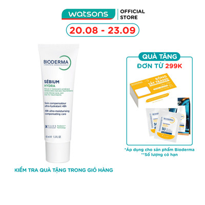Kem Dưỡng Bioderma Sébium Hydra Nuôi Dưỡng, Làm Dịu Và Phục hồi Cho Da Mụn 40ml