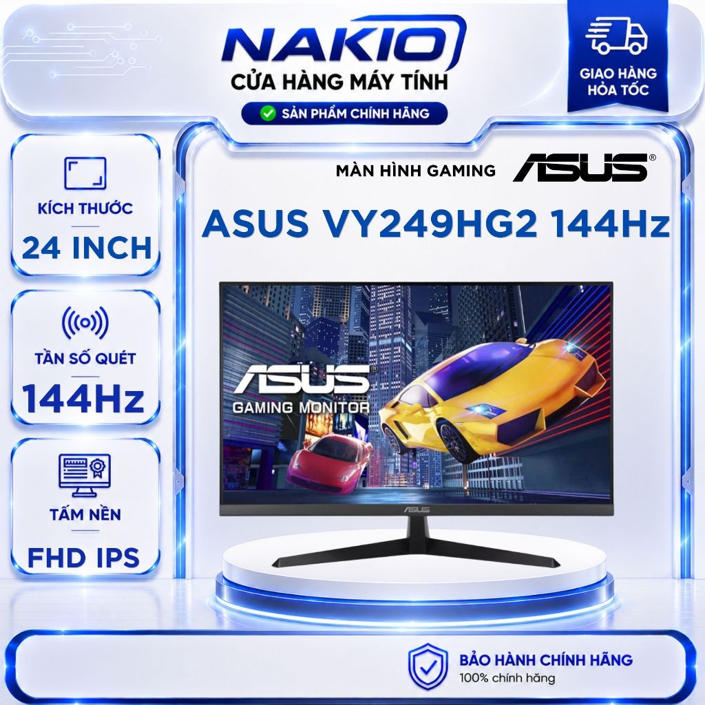 MÀN HÌNH GAMING 144HZ ASUS VY249HG2 ( 24" - IPS - FHD - 144HZ ) - VY279HG2 - PHÙ HỢP GAME, GIẢI TRÍ