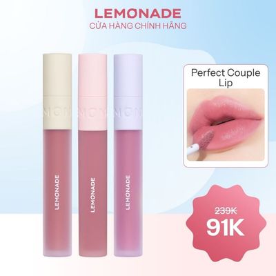 Son kem mịn lì thuần chay Lemonade Perfect Couple Lip 3.5g