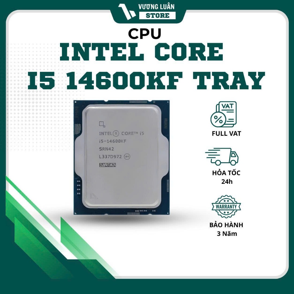 [FULL VAT] Bộ vi xử lý CPU Intel Core i5-14600KF Tray
