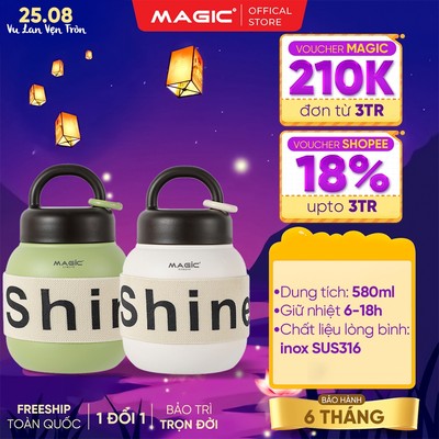 Bình Giữ Nhiệt Magic A-025, dung tích 580ml, giữ nhiệt 24 tiếng, bảo hành 6 tháng