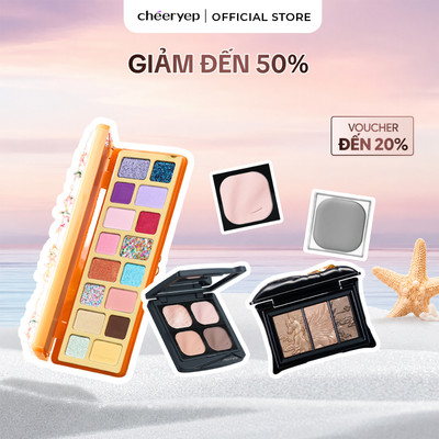 【THANH LÝ】Bảng Phấn Mắt Cheeryep 16 Màu Trang Điểm Mắt Đa Sắc Lên Màu Chuẩn Lâu Trôi Hàng Cao Cấp