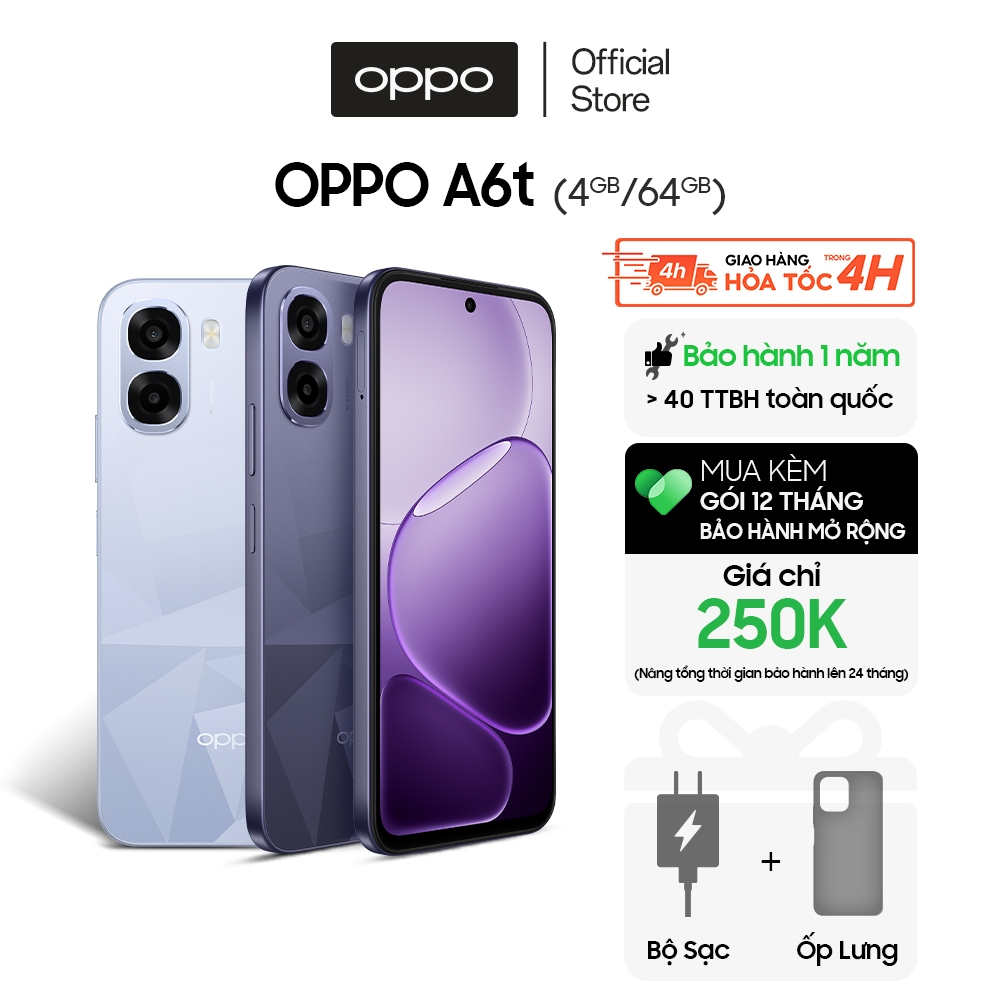 Điện thoại OPPO A6t 4GB/64GB có NFC - Hàng chính hãng, nguyên seal chưa…
