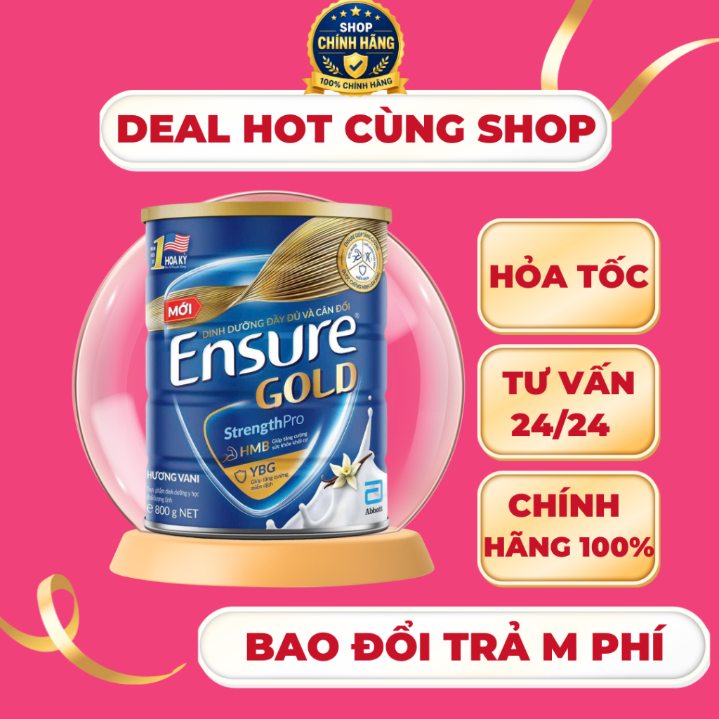 Ensure gold 800gr date 2028 hàng chính hãng nhập trực tiếp công ty abbott Hoa kỳ