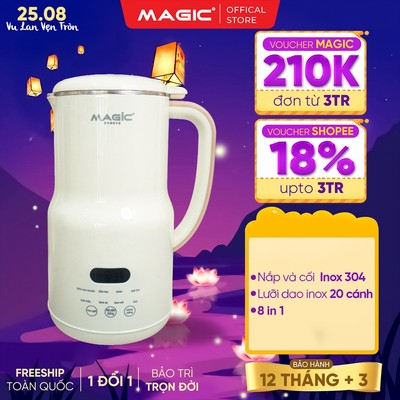 Máy Làm Sữa Hạt Magic A-99 – Lồng Cối Inox 304, Lưỡi Dao 20 Cánh Siêu Nhuyễn, Bảo Hành 12 Tháng