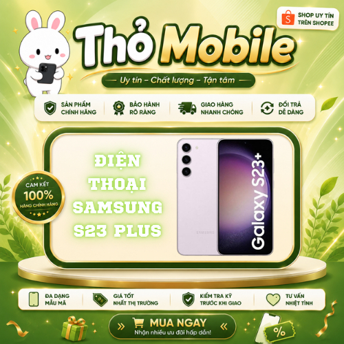 ĐIỆN THOẠI SAMSUNG S23 PLUS ( Ram 8/256GB) Máy đẹp nguyên Zin, Chip Snapdragon 8 Gen 2