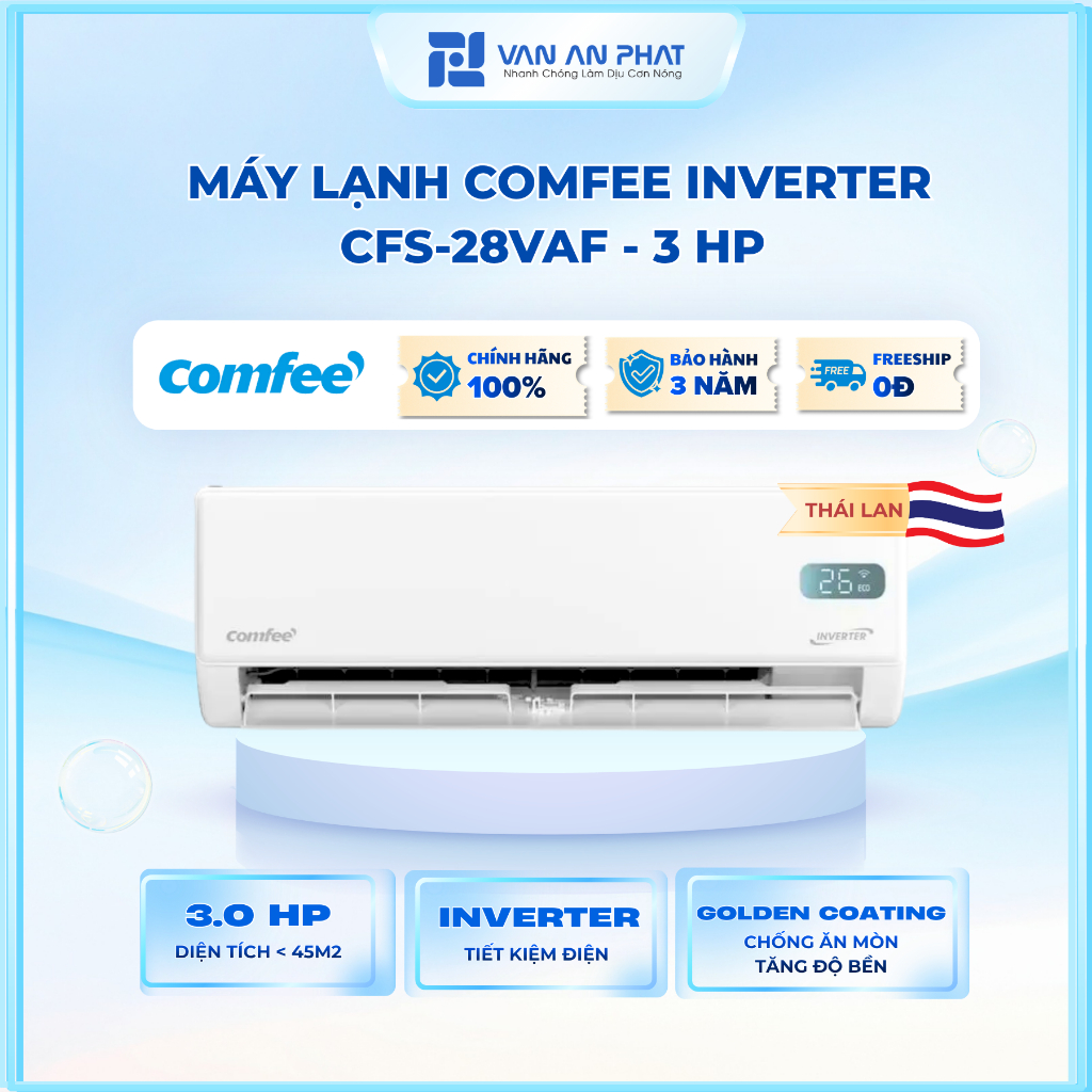 CFS-28VAF | Máy Lạnh Comfee Inverter 3HP CFS-28VAF  – Tiết Kiệm Điện, Chính Hãng