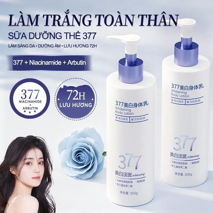 [377 & Niacinamide] Sữa Dưỡng Thể Hương Thơm - Thơm Lâu & Dưỡng Ẩm Mềm Mịn Da socus dưỡng thể trắng 
