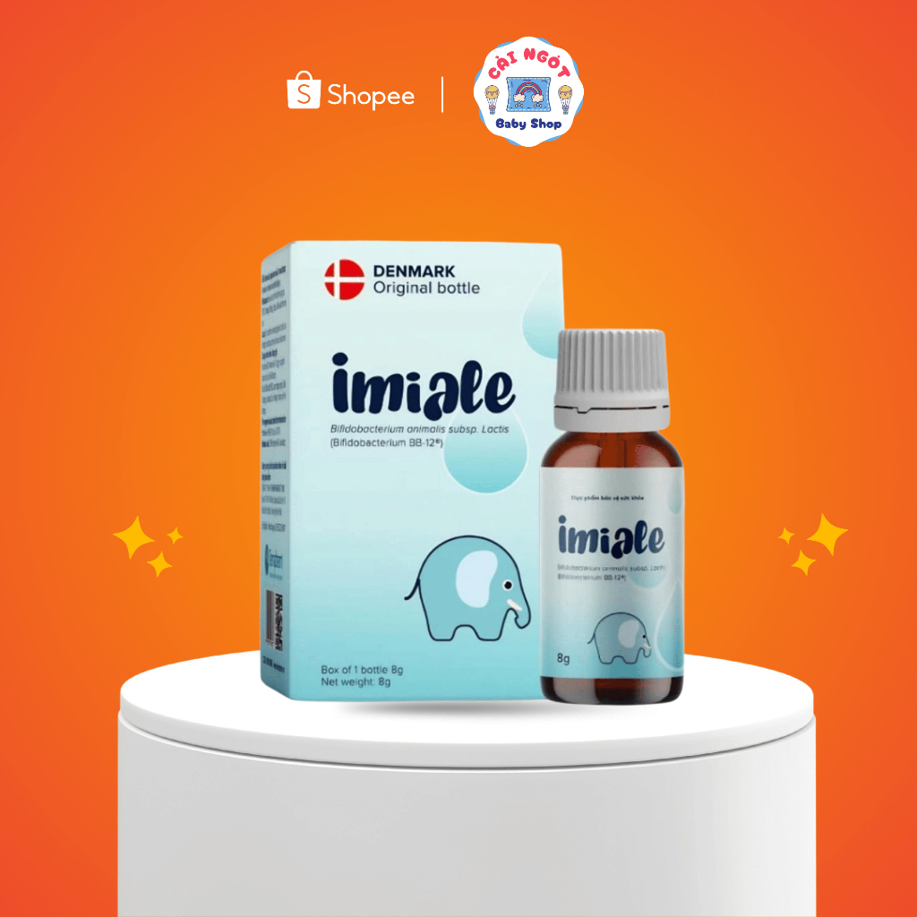 Imiale ( hộp  8ml ) Men vi sinh hỗ trợ cải thiện hệ tiêu hóa, tăng sức đề kháng cho bé