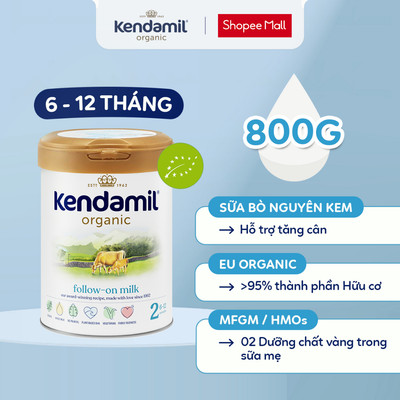 Sữa Công Thức Hữu Cơ Kendamil Organic chứa HMOs số Hai