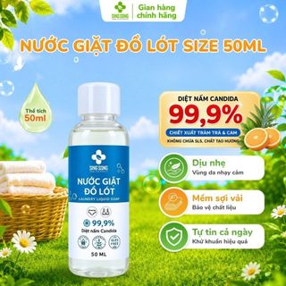 Nước Giặt Đồ Lót, Đồ Lụa SingSong. Diệt 99,9% Nấm Candida, Nấm Mốc, giặt tay, an toàn cho da - 50ml