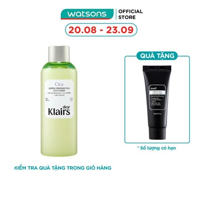 Nước Hoa Hồng Dear Klairs Supple Preparation Cica Toner 180ml