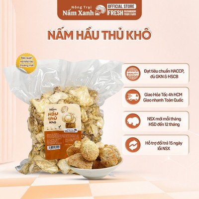 Nấm Hầu Thủ (Đầu Khỉ) Khô Túi 500gr 1kg Món Hầm Ngon Bổ - Nông Trại Nấm Xanh