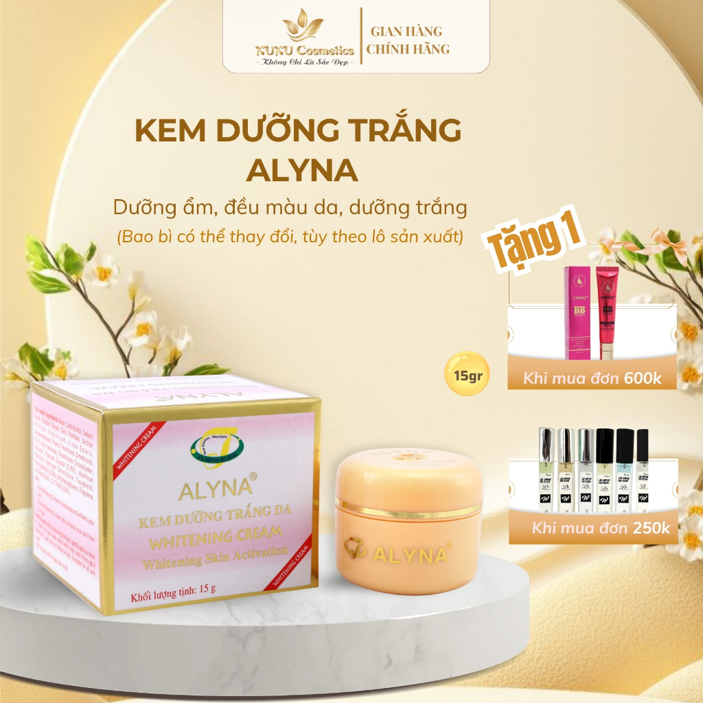 Kem dưỡng trắng da Alyna – Giúp da đều màu