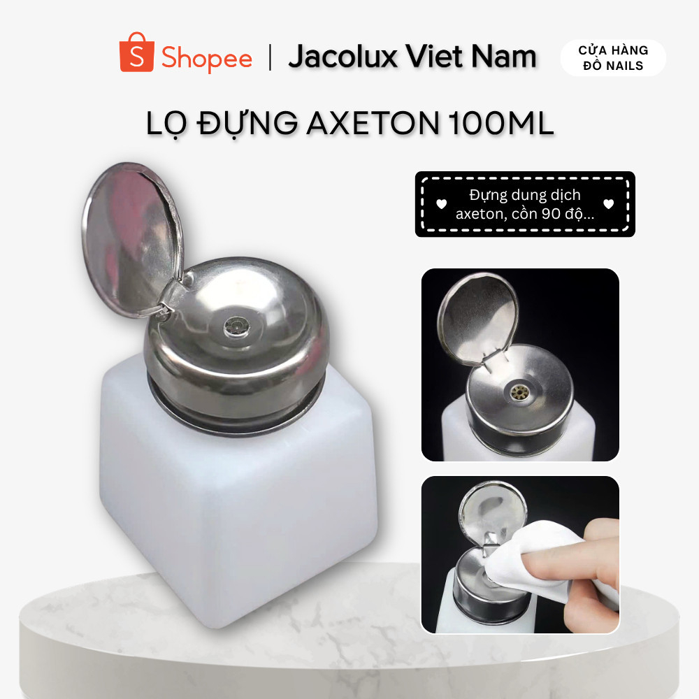 Lọ đựng dung dịch axeton nắp nhôm 100ml LNN