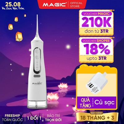 Tăm nước Magic Eco PRO-81, 3 chế độ, dung tích 310ml, 4 đầu tăm thay thế