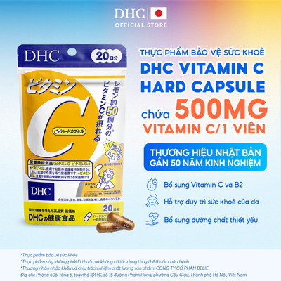 Viên uống DHC Vitamin C (20 Ngày & 60 Ngày) - Thực phẩm bảo vệ sức khoẻ DHC VITAMIN C HARD CAPSULE