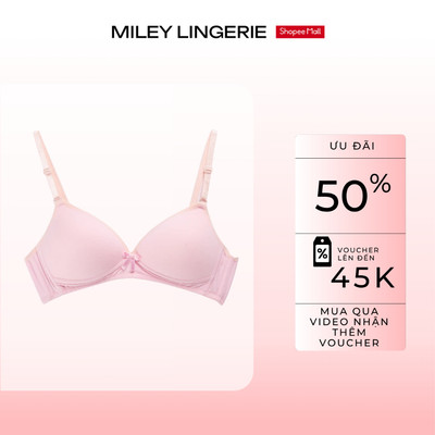 Áo Ngực Nữ Cotton Gọng Mềm Miley Lingerie Mút Mỏng Thoáng Khí BRW02-09-12015