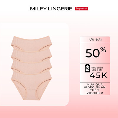 [Quần Lót Thở] Combo 4 Quần Lót Nữ Modal Visco Miley Lingerie Kháng Khuẩn Tự Nhiên, Mềm Mịn Thoáng Khí 3