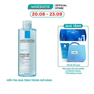 Nước Làm Sạch Sâu Và Tẩy Trang La Roche-Posay Dành Cho Da Dầu Nhạy Cảm 400ml