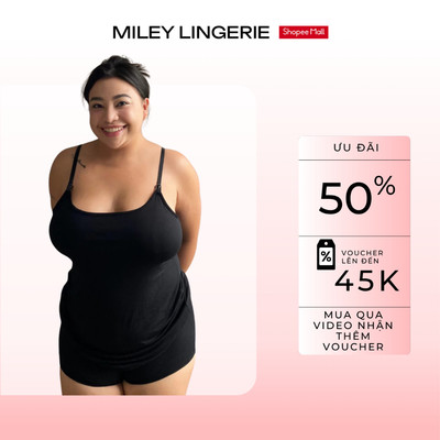 Áo Móc Khoá Cài Trước Miley Lingerie Size Cực Đại Thoải Mái Vải Sợi Thiên Nhiên