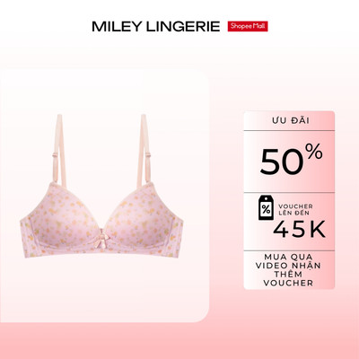 Áo Ngực Nữ Không Gọng Mút Mỏng Hoa Văn Active Miley Lingerie - Thoáng Khí, Mềm Mại