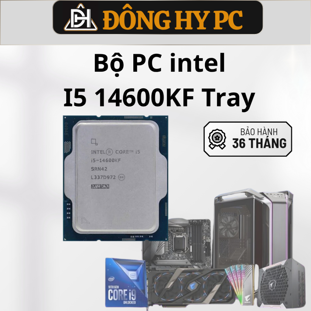 Bộ PC intel 14600KF + VGA 5060 Asus bảo hành 36 tháng