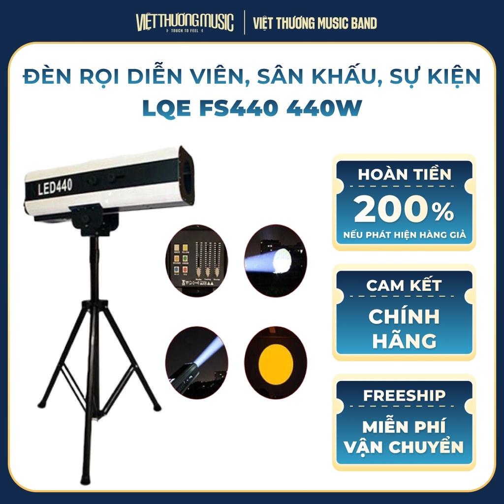 Đèn Rọi Diễn Viên LQE FS440 440W, Đèn Sân Khấu, Nhà Hát, Sự Kiện Và Biểu Diễn