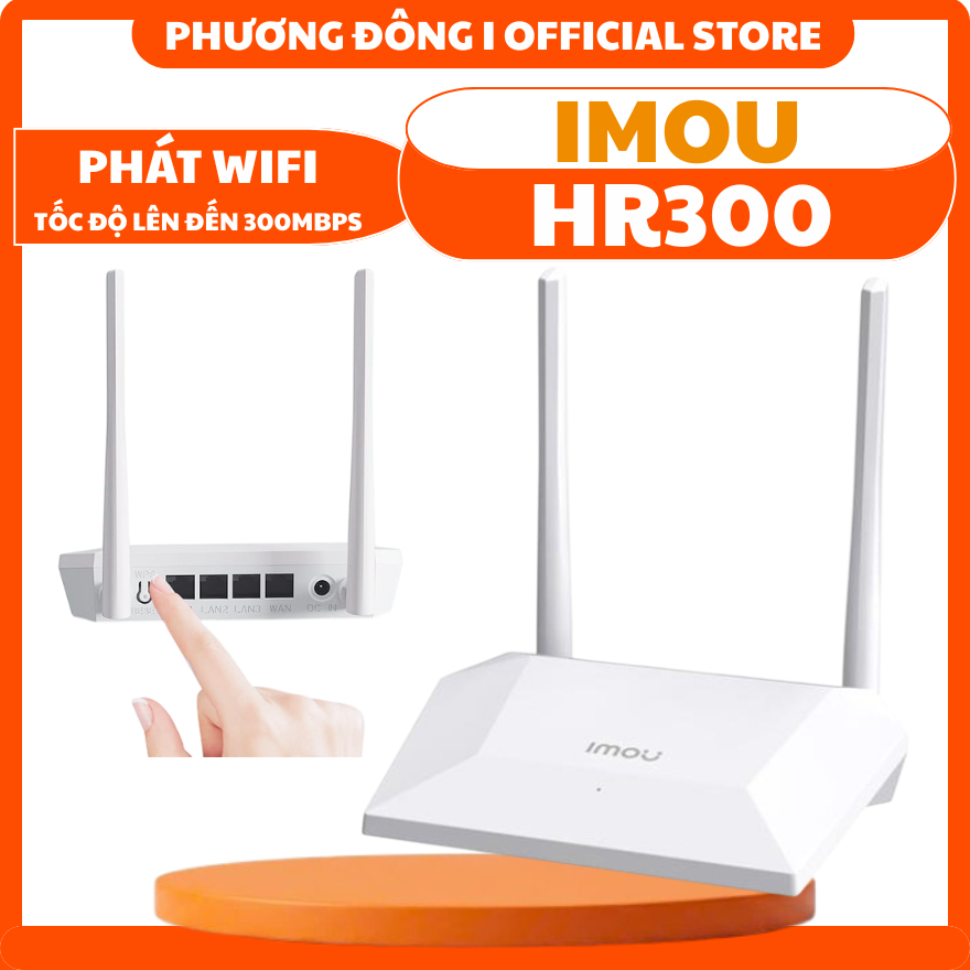 THIẾT BỊ PHÁT WIFI IMOU HR300 - TỐC ĐỘ LÊN ĐẾN 300MBPS, ĐÈN LED THÔNG BÁO, HỖ TRỢ CÀI ĐẶT LỊCH