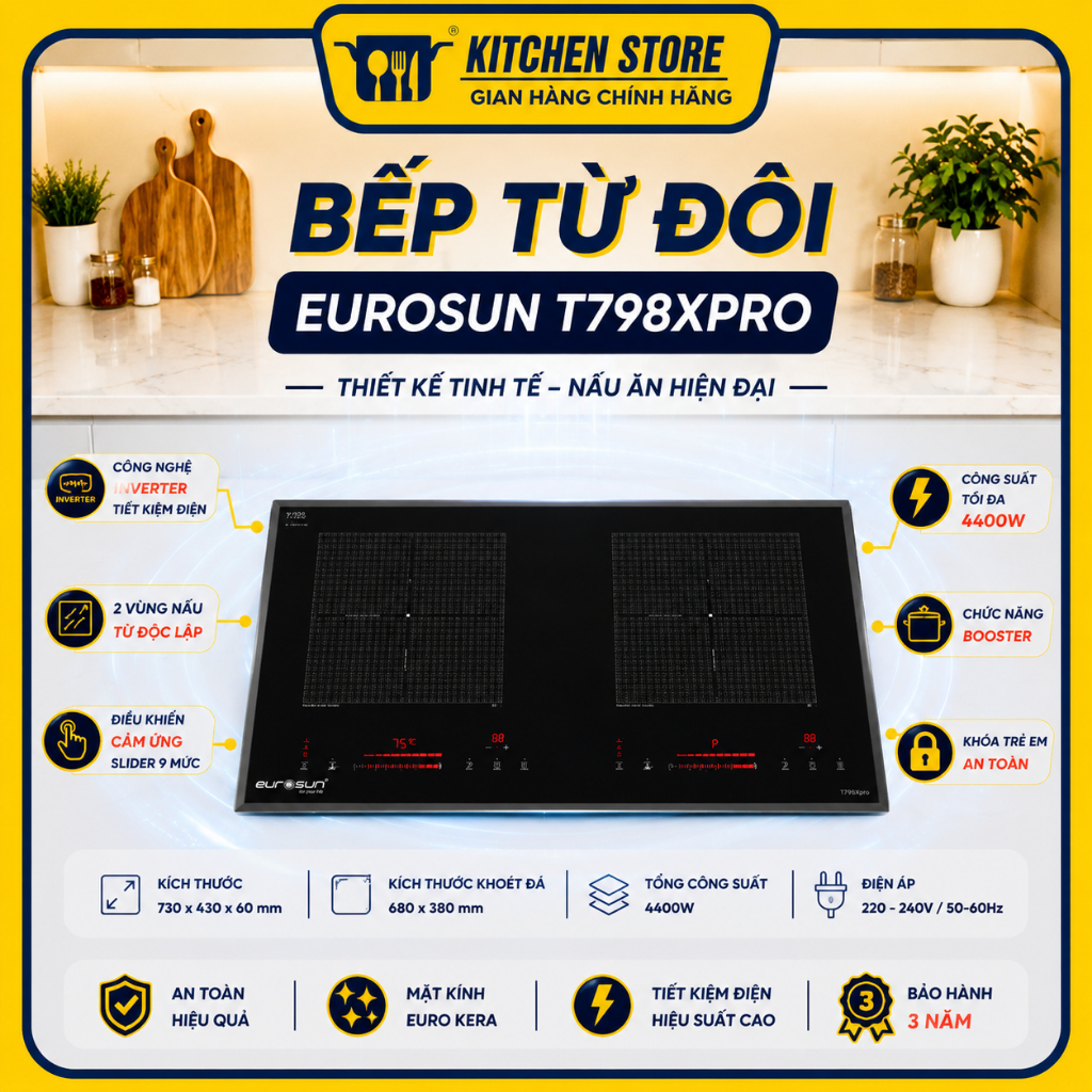 Bếp từ Eurosun EU-T798XPro
