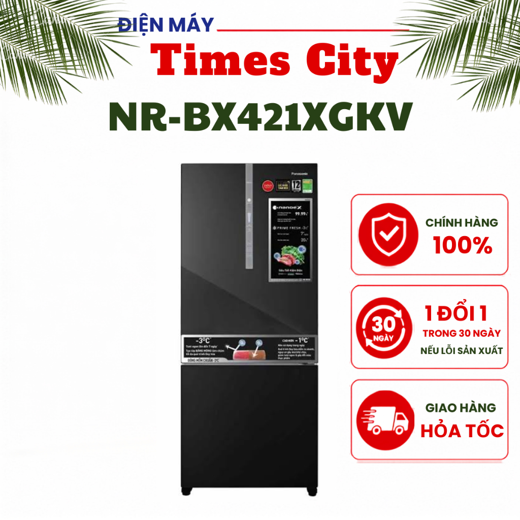 Tủ lạnh Panasonic NR-BX421XGKV 380 lít Inverter
