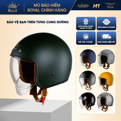 Mũ bảo hiểm 3/4 Royal M139 kính âm đi xe máy chính hãng bảo hành 12 tháng -Nhà sản xuất