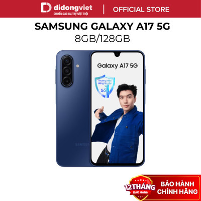 Điện Thoại Samsung Galaxy A17 5G 8GB | 128GB - Màn hình 6,7" 90Hz, 5000mAh - Hàng Chính Hãng