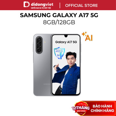 [DDV x Hannah] Điện thoại Samsung Galaxy A17 5G 8GB | 128GB - Màn hình 6,7" 90Hz, Exynos 1330, 5000mAh - Hàng Chính Hãng