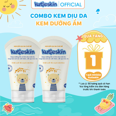 Combo 02 Kem bôi dịu da cho bé Kutieskin - 2 KDD02