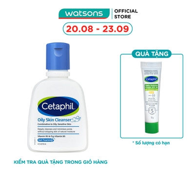 Sữa Rửa Mặt Cetaphil Oily Skin Cleanser 118ml