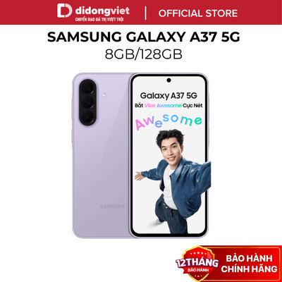 Điện Thoại Samsung Galaxy A37 5G 8GB | 128GB - Exynos 1480, Pin 5000 mAh, NFC - Hàng Chính Hãng