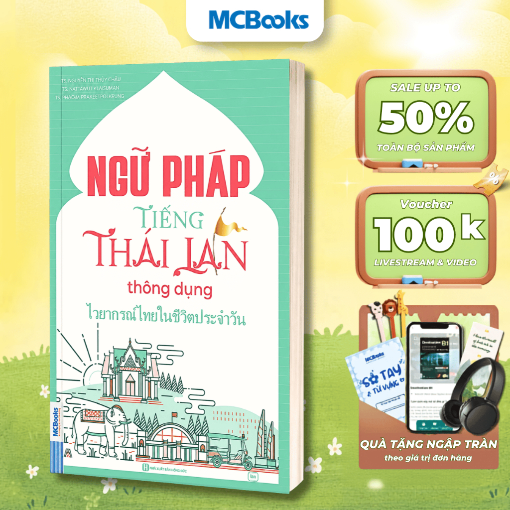 Sách - Ngữ Pháp Tiếng Thái Lan Thông Dụng - MCBooks Chính Hãng