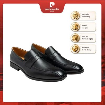 Giày tây nam Pierre Cardin kiẻu dáng loafer, chất liệu da bò thật cao cấp, thiết kế sang trọng, đế cao su - mã 772