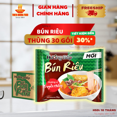 Thùng 30 Gói Bún Riêu Hương Bếp 70gram/gói [TBNZZ0003]