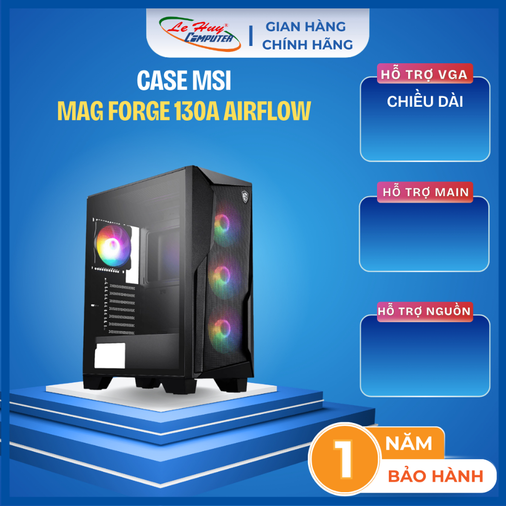 Vỏ Máy Tính MSI MAG FORGE 130A AIRFLOW - Hàng Chính Hãng