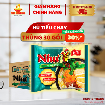Thùng 30 Gói Hủ Tiếu Như Ý Chay 60gram/gói [THNZZ0016]