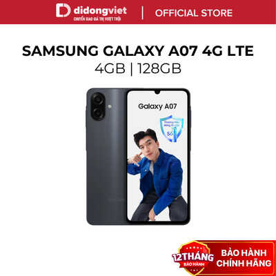 Điện Thoại Samsung Galaxy A07 4G LTE 4GB | 128GB - Màn hình 6,7", 5000mAh - Hàng Chính Hãng