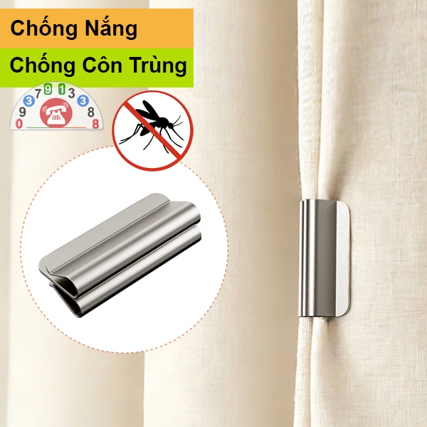 Móc Cài Rèm Cửa Chống Nắng Móc Vén Rèm Cửa Sổ Chốt Cài Cửa