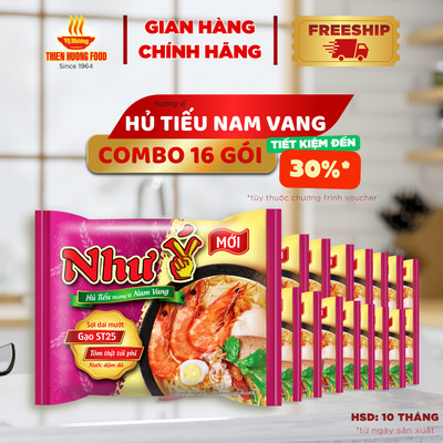 [ƯU ĐÃI] 16 Gói Hủ Tiếu Nam Vang Như Ý 60g/gói [THNZZ0021]