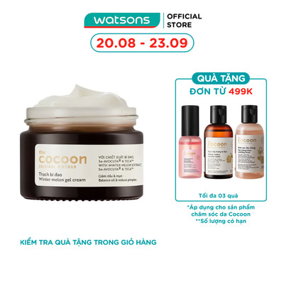 Thạch Bí Đao Dưỡng Ẩm Cocoon Giảm Dầu và Mụn Winter Melon Gel Cream 30ml