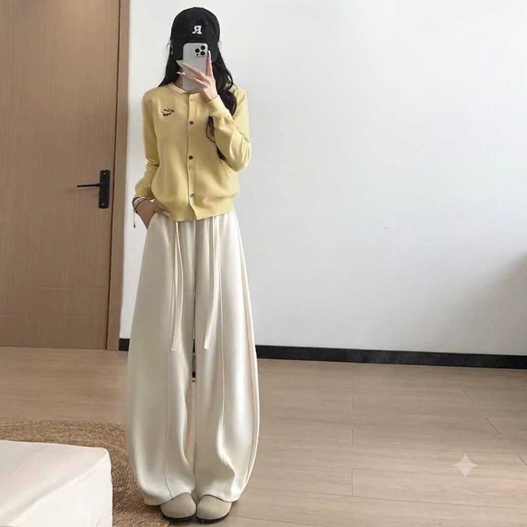Quần Nỉ Bông Cạp Cao Lót Nhung Mềm Mịn Style Korean Soft Girl